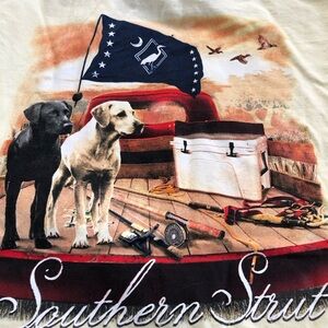 Southern Strut T-Shirt - Mens - Size Large Cooler Dogs Truck Summer USA Ducks
